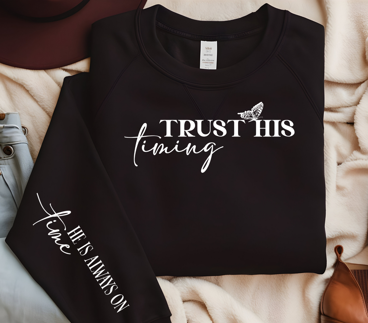 Trust His Timing Sweatshirt